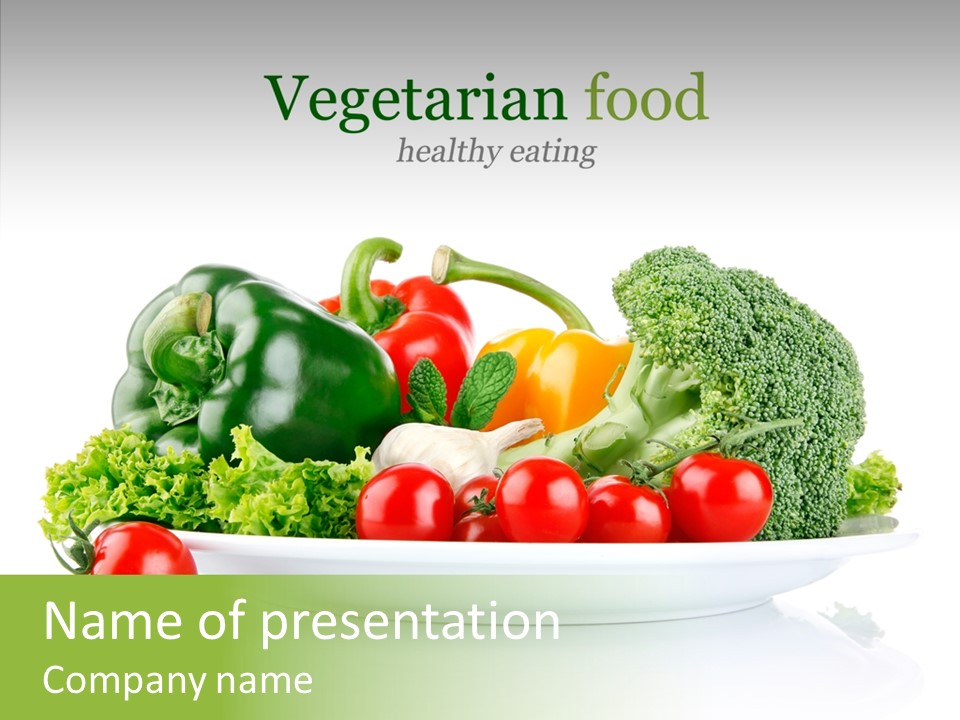 Background Meal Fresh PowerPoint Template