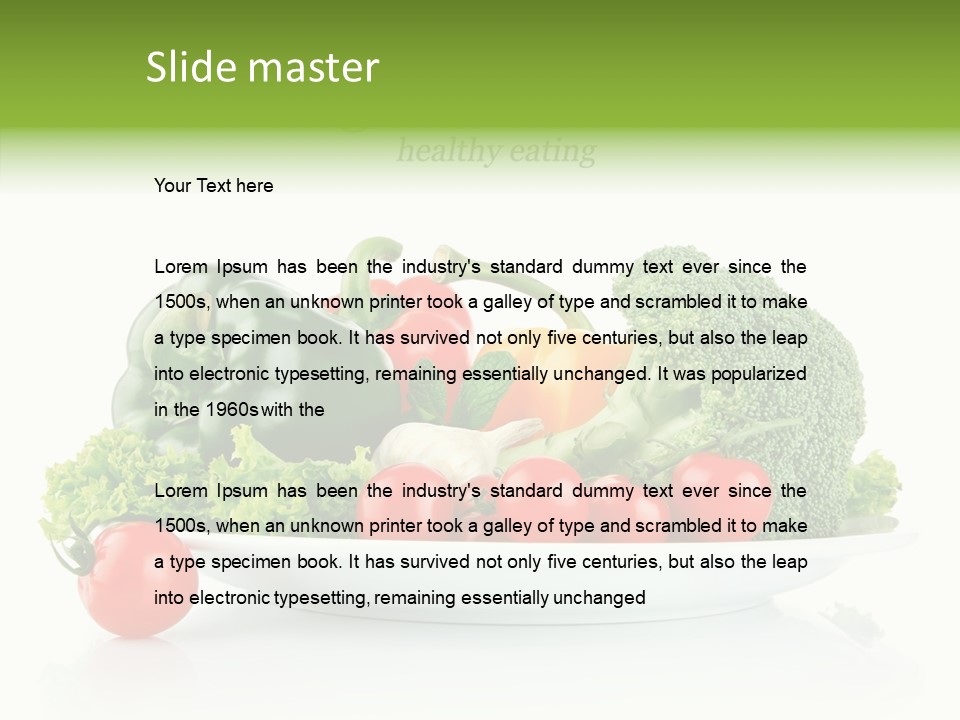 Background Meal Fresh PowerPoint Template