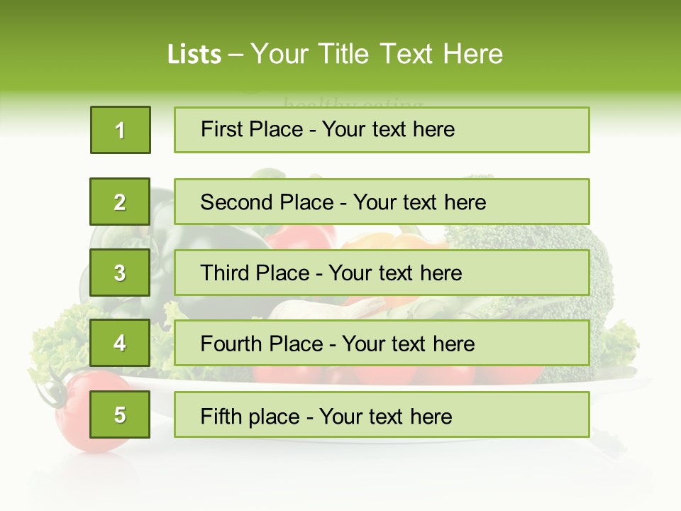 Background Meal Fresh PowerPoint Template