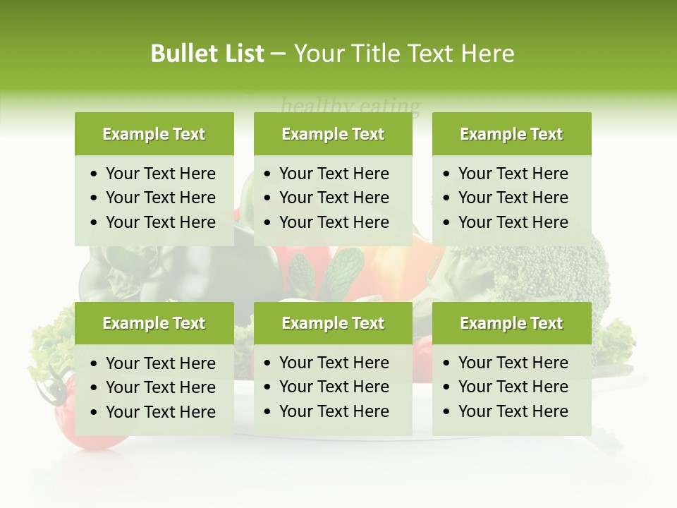 Background Meal Fresh PowerPoint Template