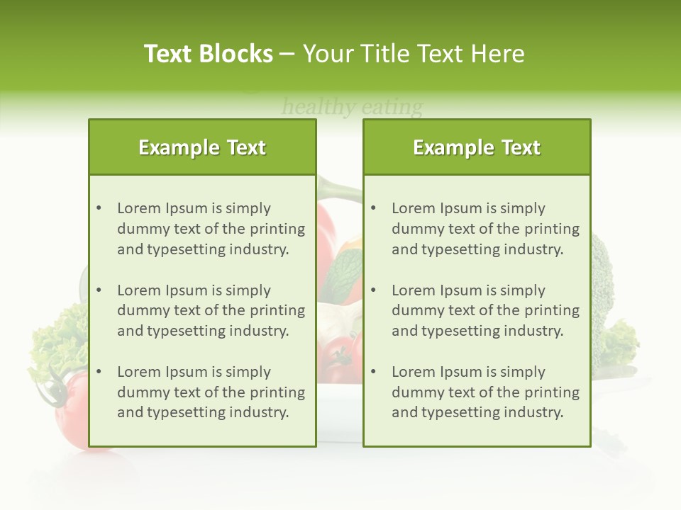 Background Meal Fresh PowerPoint Template