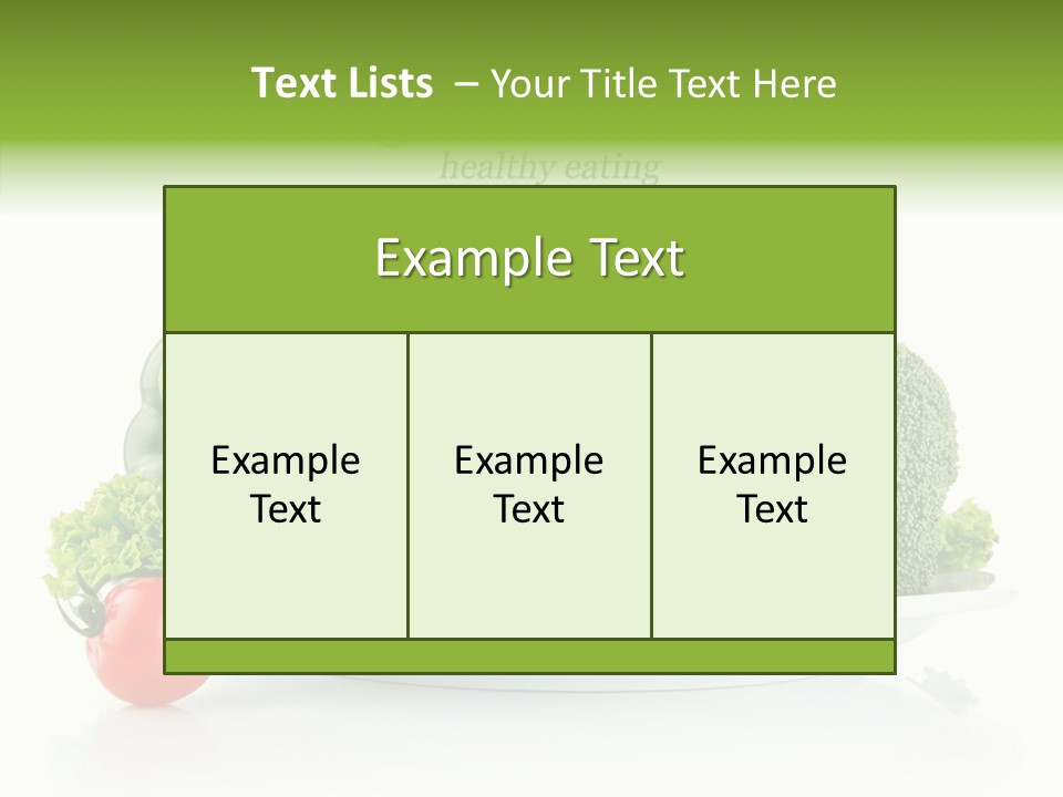 Background Meal Fresh PowerPoint Template