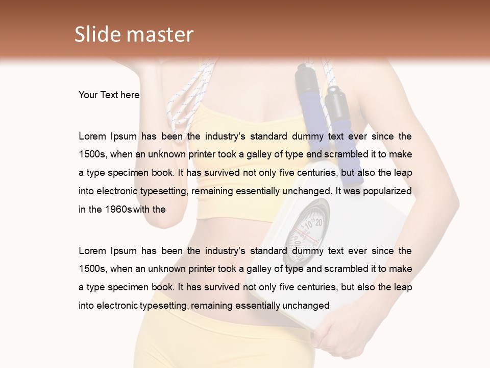 Tape Sport Isolated PowerPoint Template