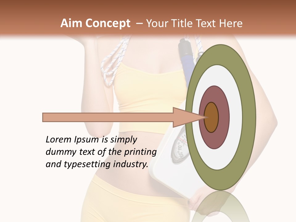 Tape Sport Isolated PowerPoint Template