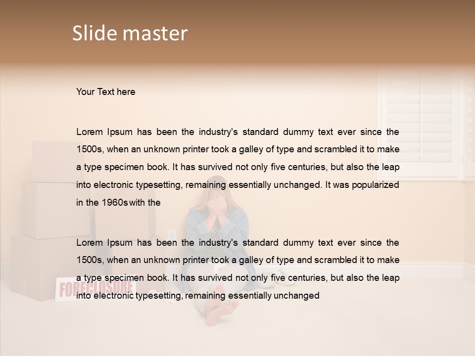 New Bank Tears PowerPoint Template