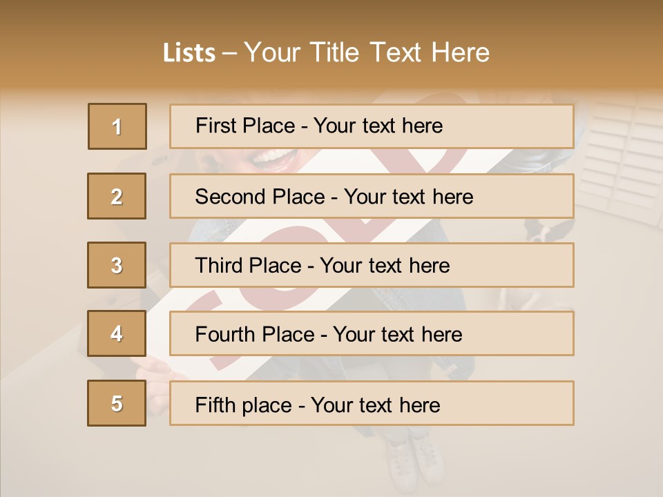 Room Happy Wide PowerPoint Template