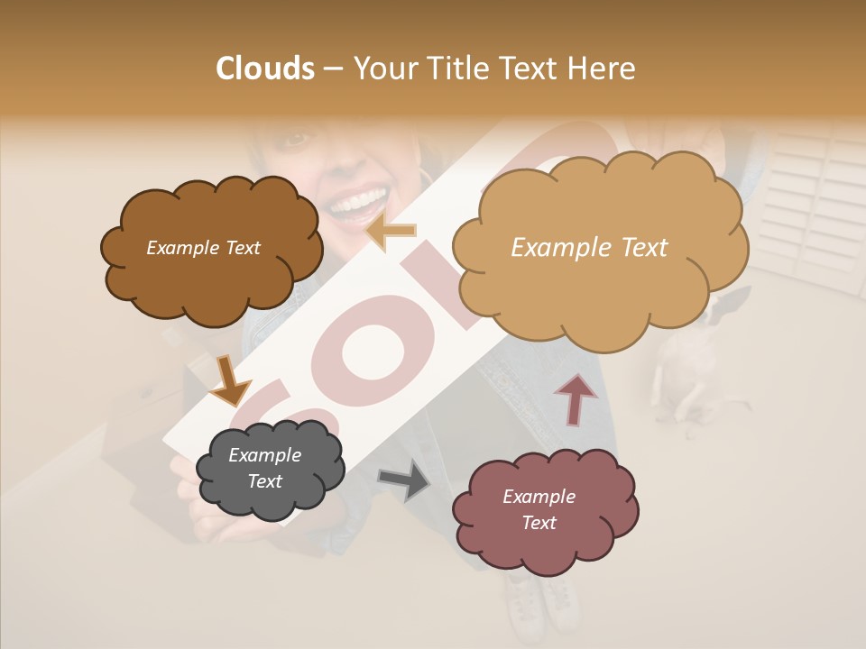 Room Happy Wide PowerPoint Template