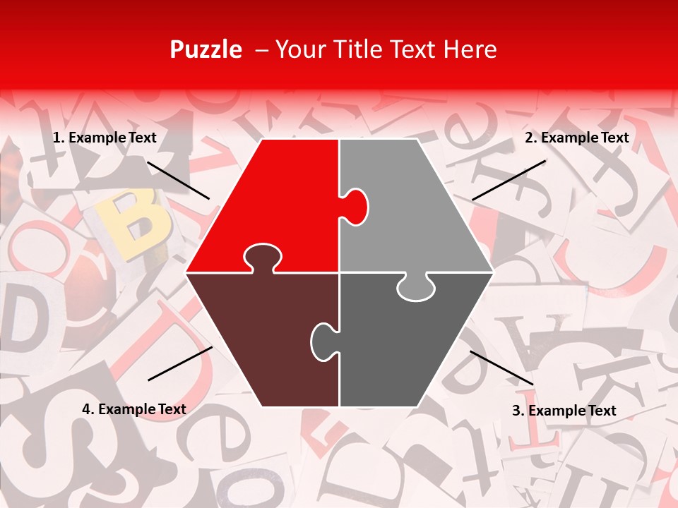 Layers Collage Black PowerPoint Template