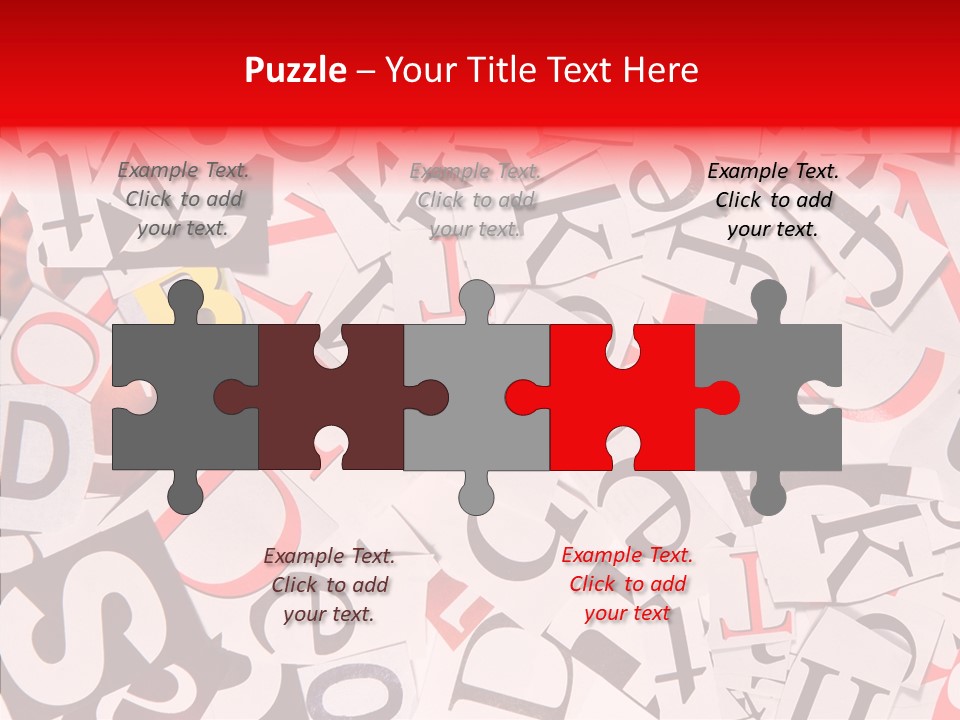 Layers Collage Black PowerPoint Template