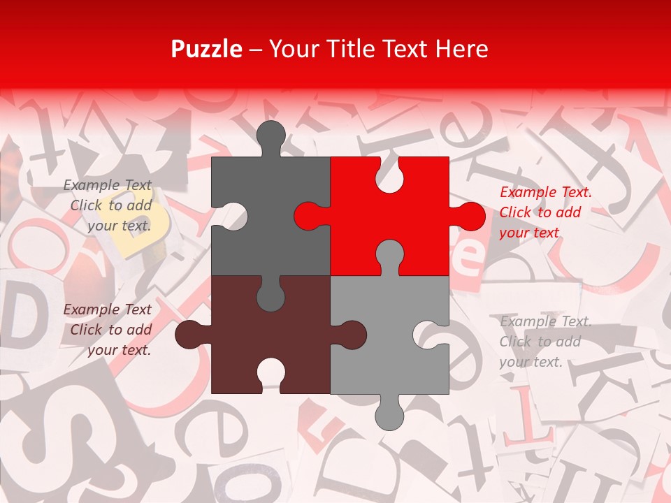 Layers Collage Black PowerPoint Template