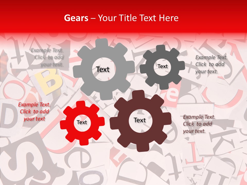 Layers Collage Black PowerPoint Template