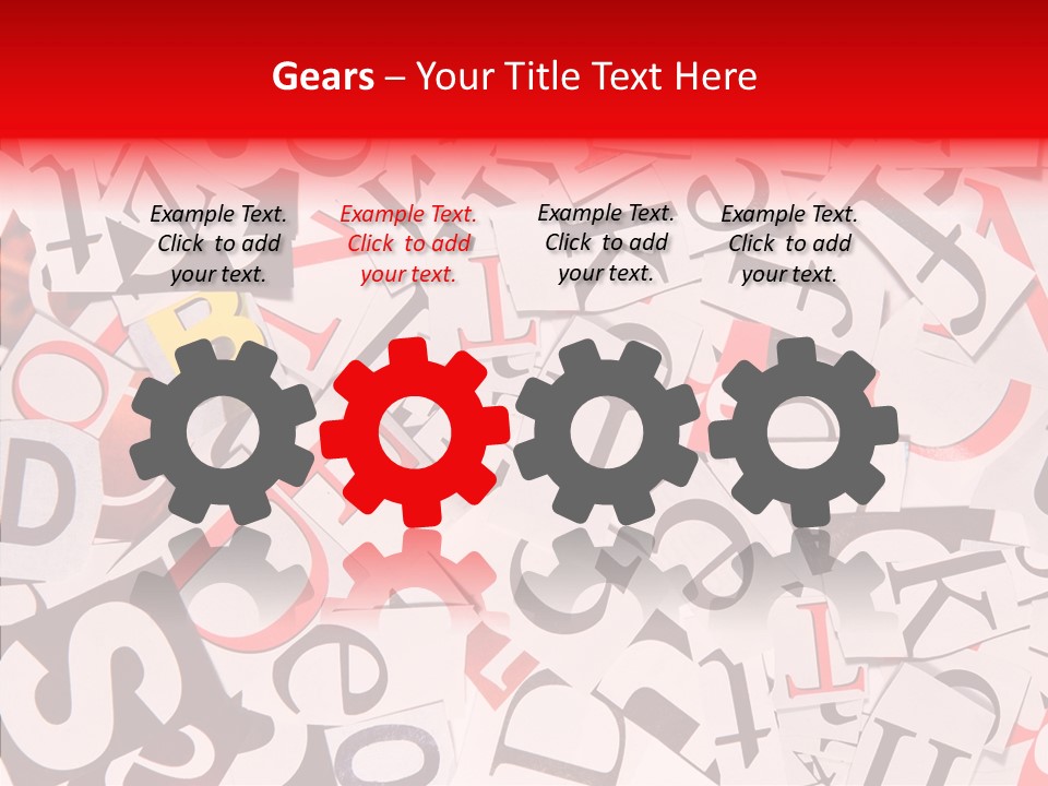 Layers Collage Black PowerPoint Template