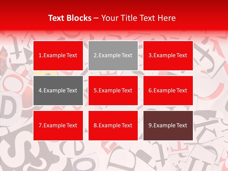 Layers Collage Black PowerPoint Template