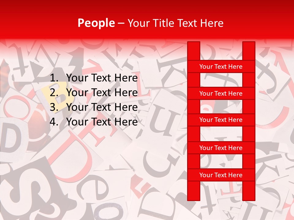 Layers Collage Black PowerPoint Template