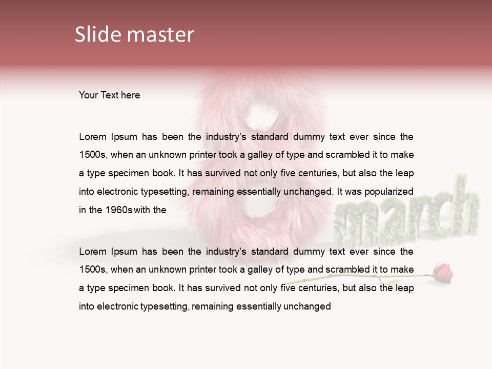 Love Red Holiday PowerPoint Template