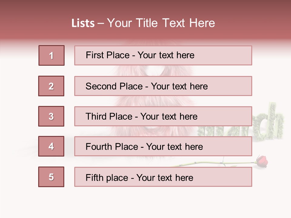 Love Red Holiday PowerPoint Template