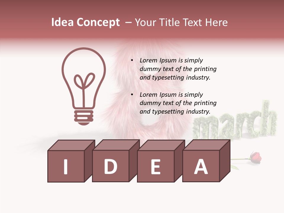 Love Red Holiday PowerPoint Template