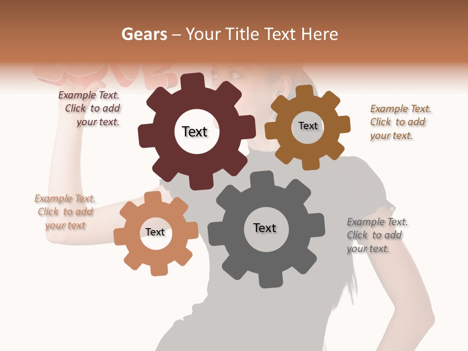 Hand Elegant Standing PowerPoint Template