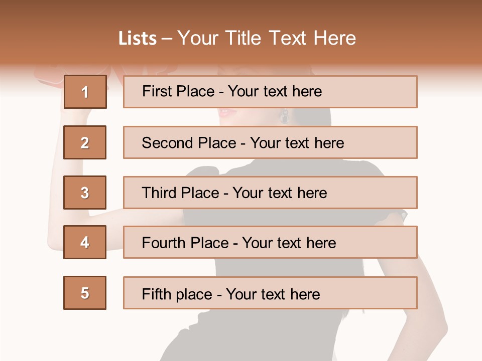 Hand Elegant Standing PowerPoint Template