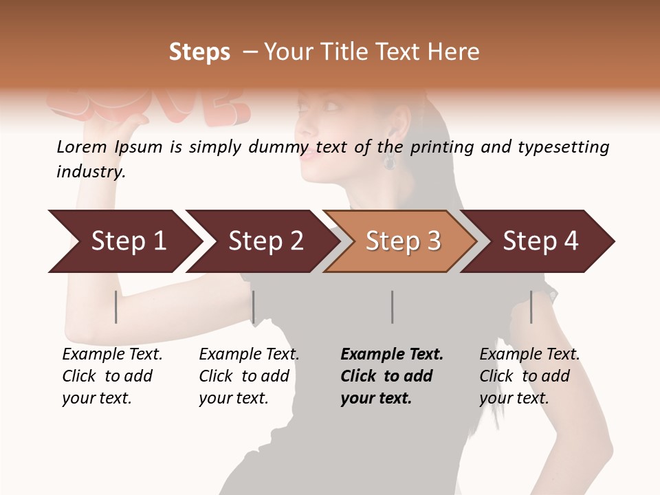 Hand Elegant Standing PowerPoint Template