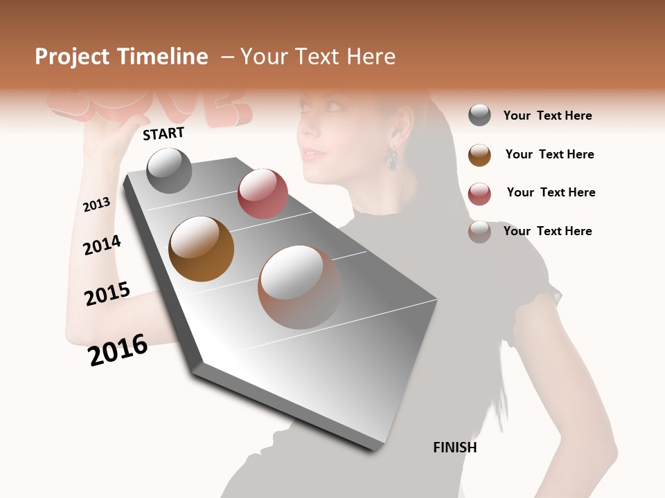 Hand Elegant Standing PowerPoint Template