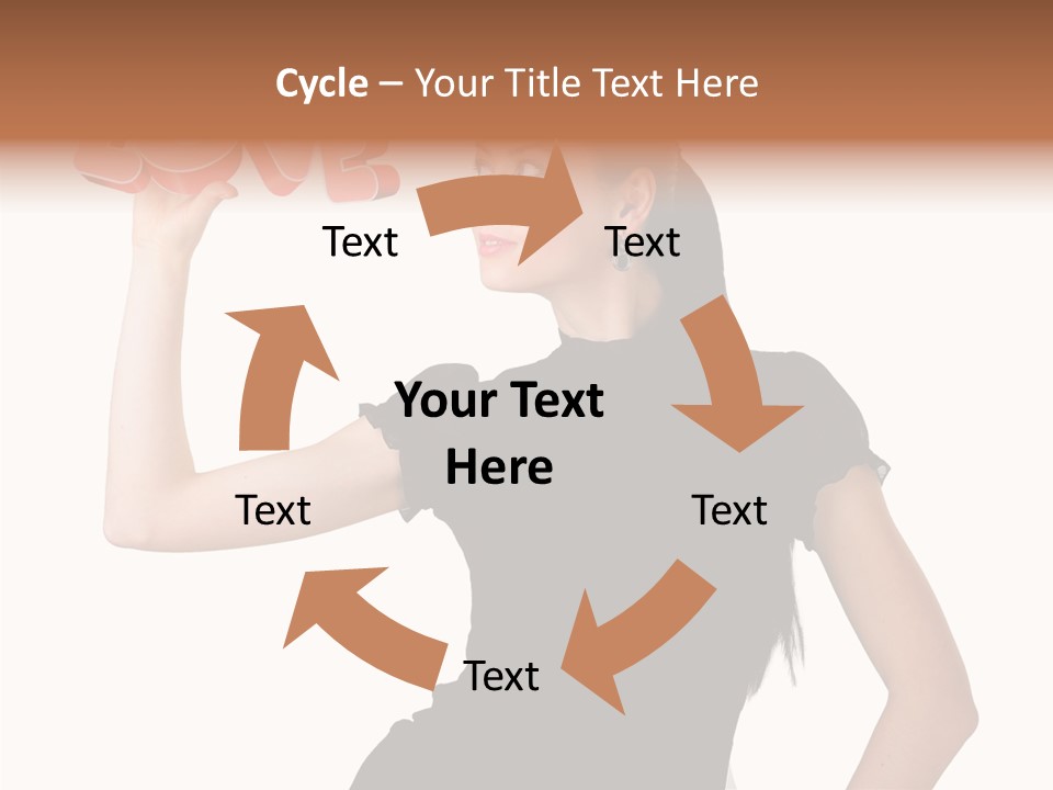 Hand Elegant Standing PowerPoint Template