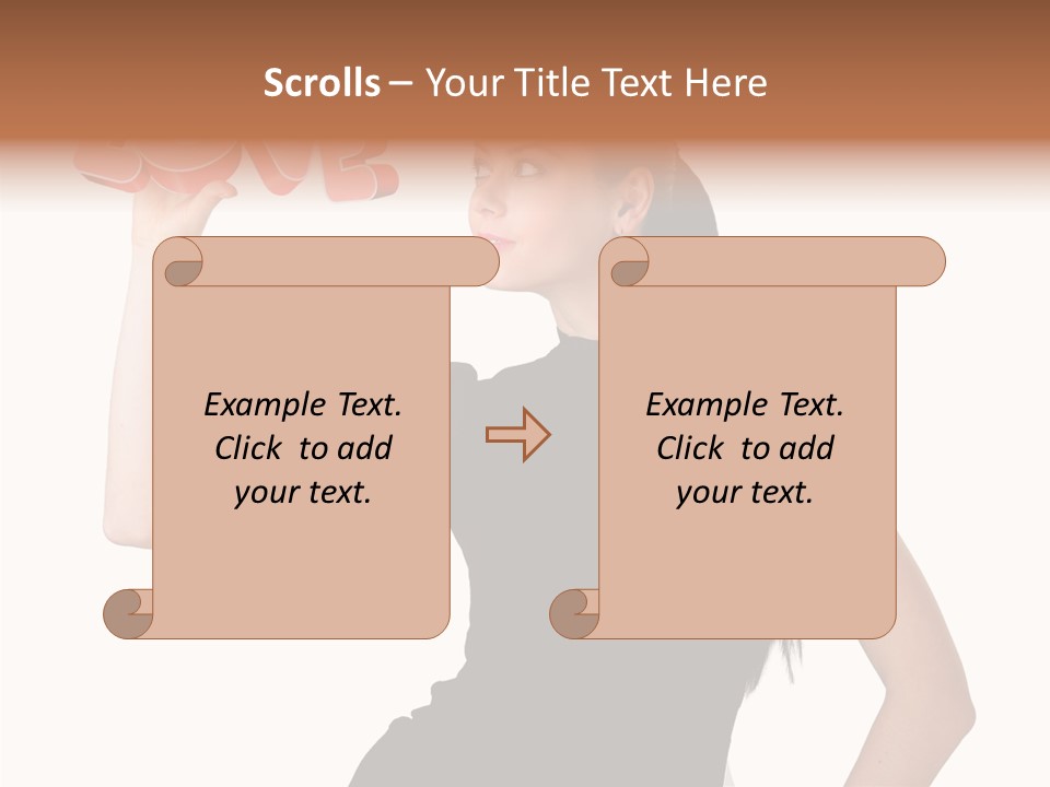 Hand Elegant Standing PowerPoint Template