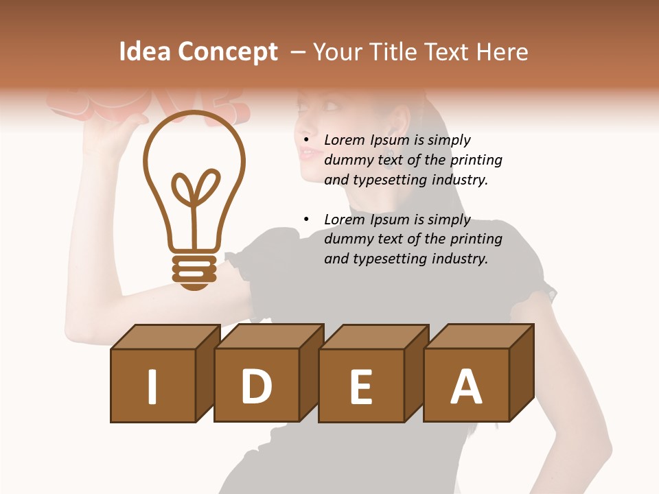 Hand Elegant Standing PowerPoint Template