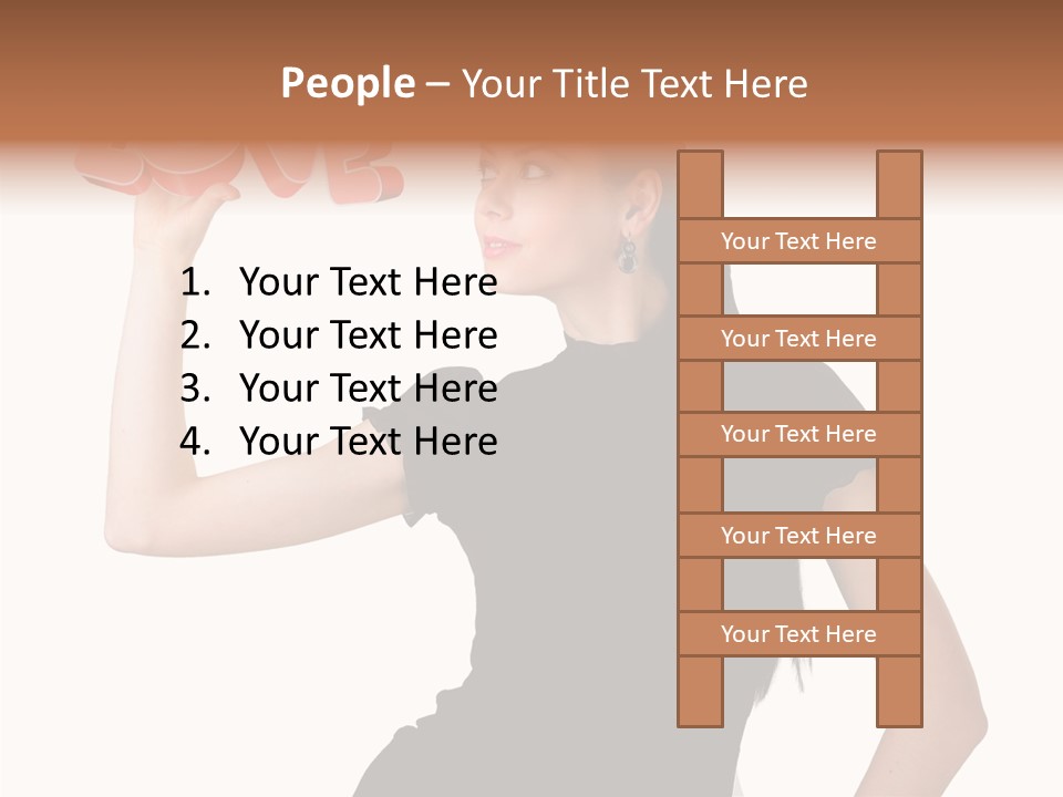 Hand Elegant Standing PowerPoint Template
