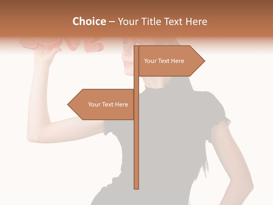 Hand Elegant Standing PowerPoint Template