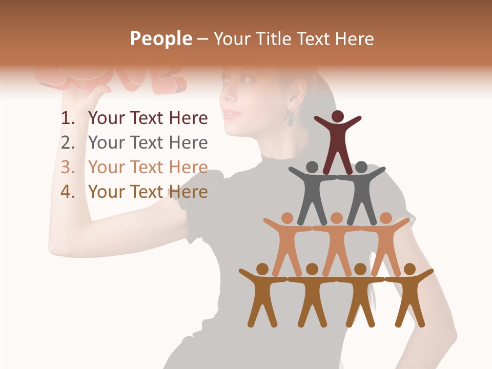 Hand Elegant Standing PowerPoint Template