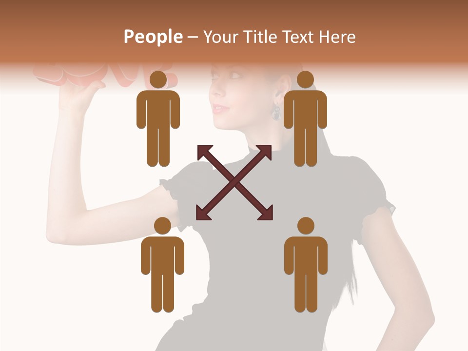 Hand Elegant Standing PowerPoint Template