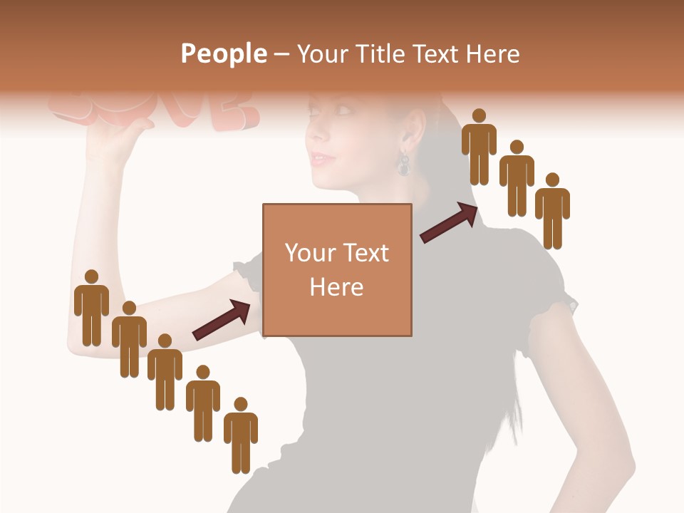 Hand Elegant Standing PowerPoint Template