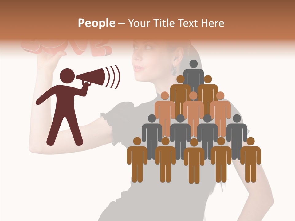 Hand Elegant Standing PowerPoint Template