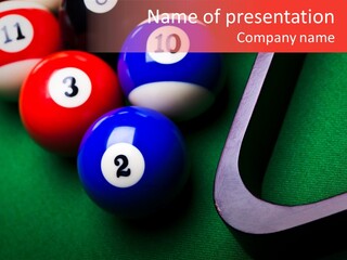 Passion Symbol Snooker PowerPoint Template