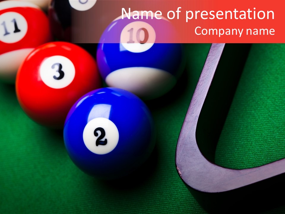 Passion Symbol Snooker PowerPoint Template