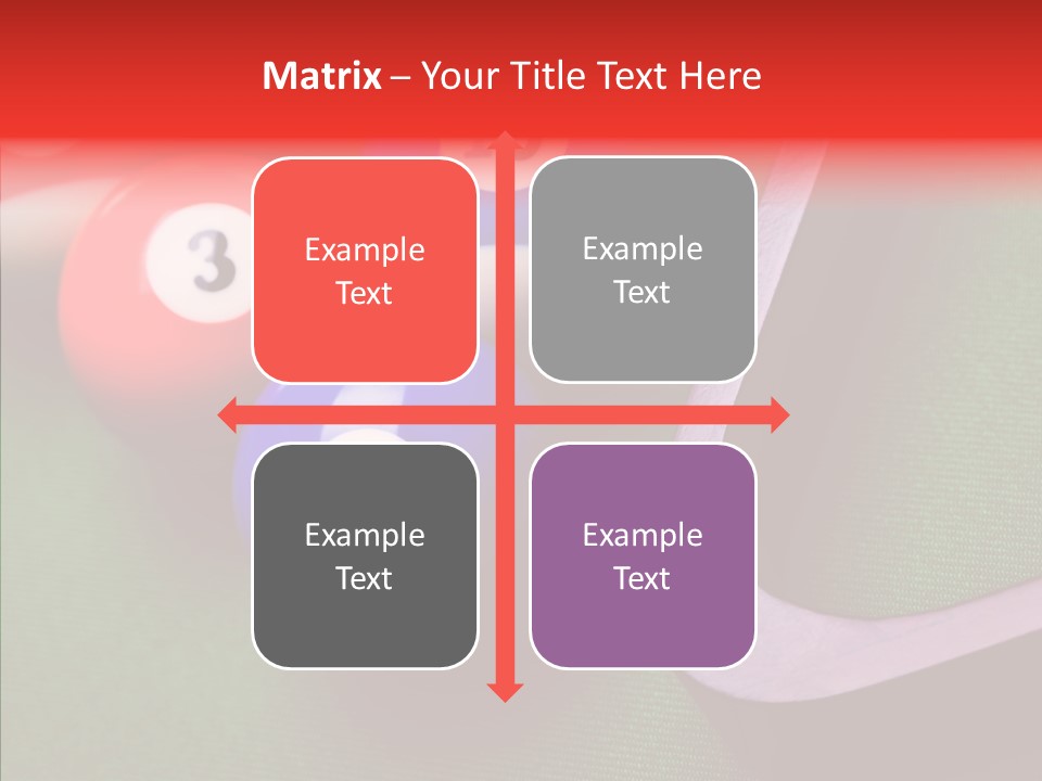 Passion Symbol Snooker PowerPoint Template