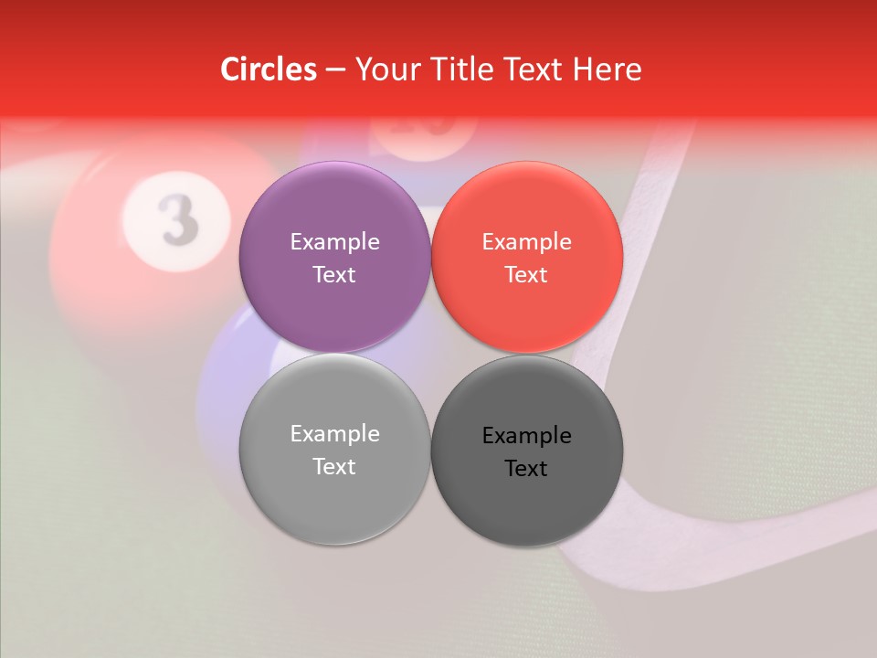 Passion Symbol Snooker PowerPoint Template