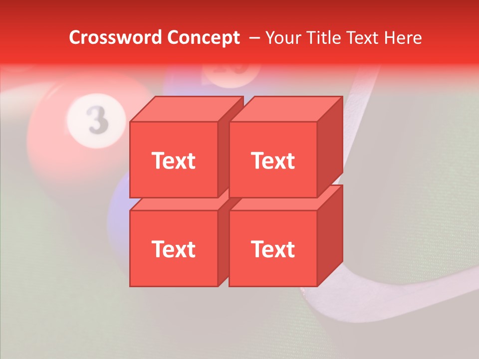 Passion Symbol Snooker PowerPoint Template