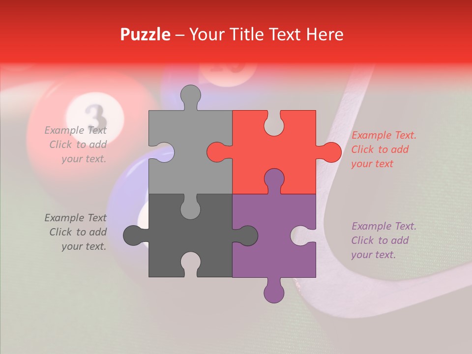 Passion Symbol Snooker PowerPoint Template