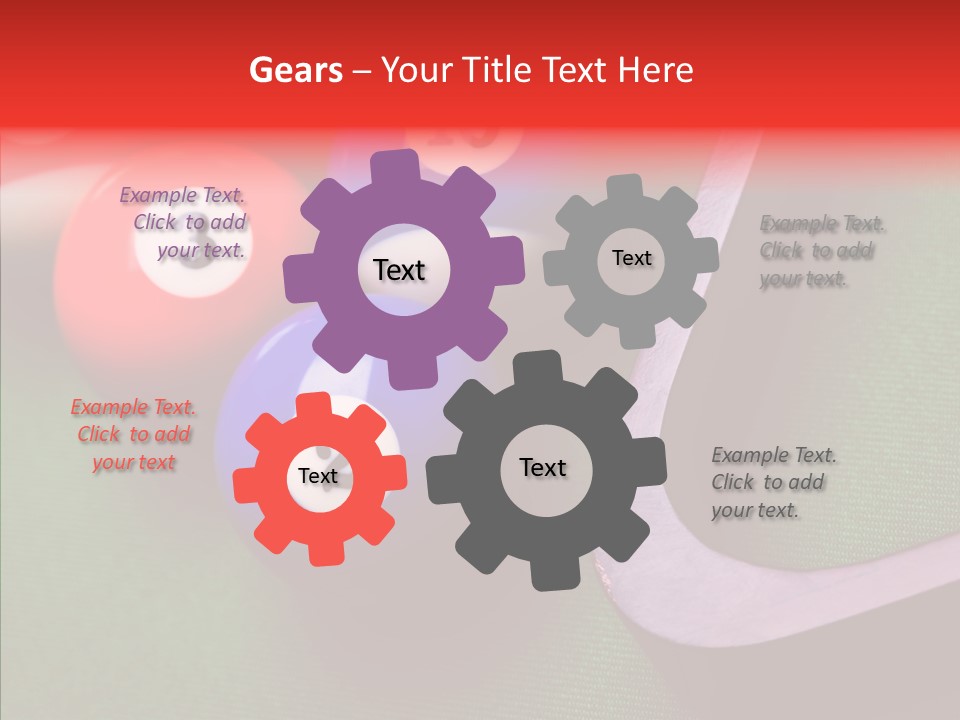 Passion Symbol Snooker PowerPoint Template