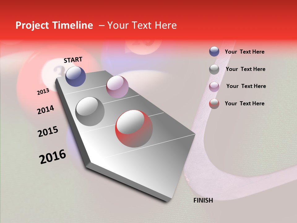 Passion Symbol Snooker PowerPoint Template