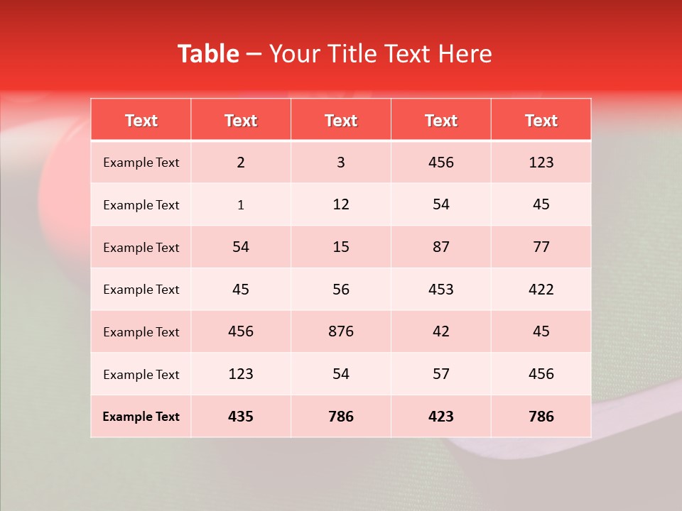 Passion Symbol Snooker PowerPoint Template