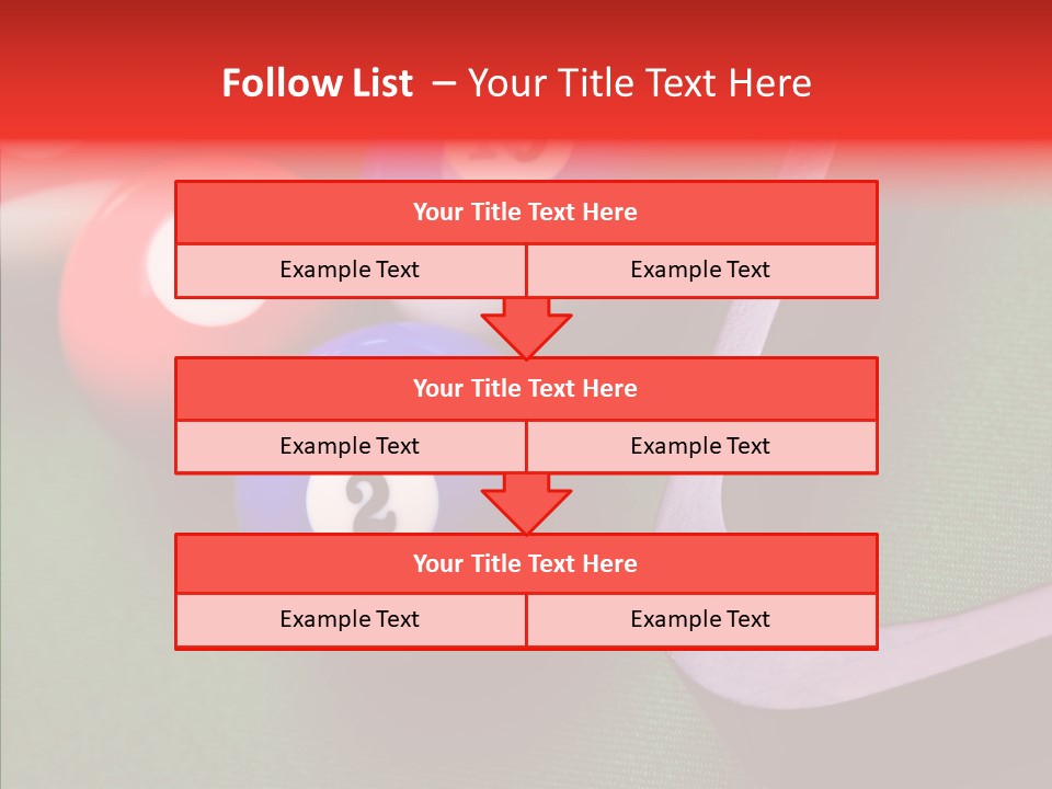 Passion Symbol Snooker PowerPoint Template