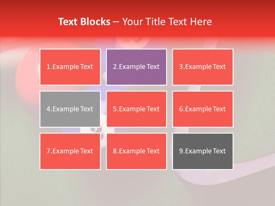 Passion Symbol Snooker PowerPoint Template