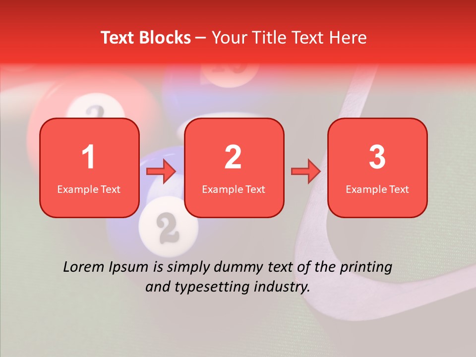 Passion Symbol Snooker PowerPoint Template