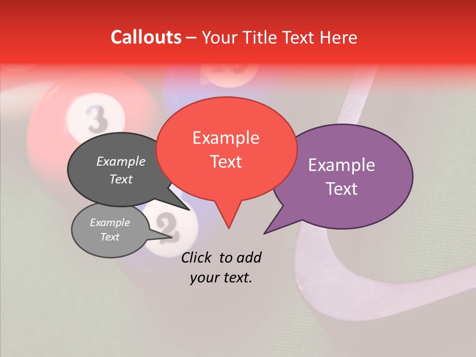 Passion Symbol Snooker PowerPoint Template