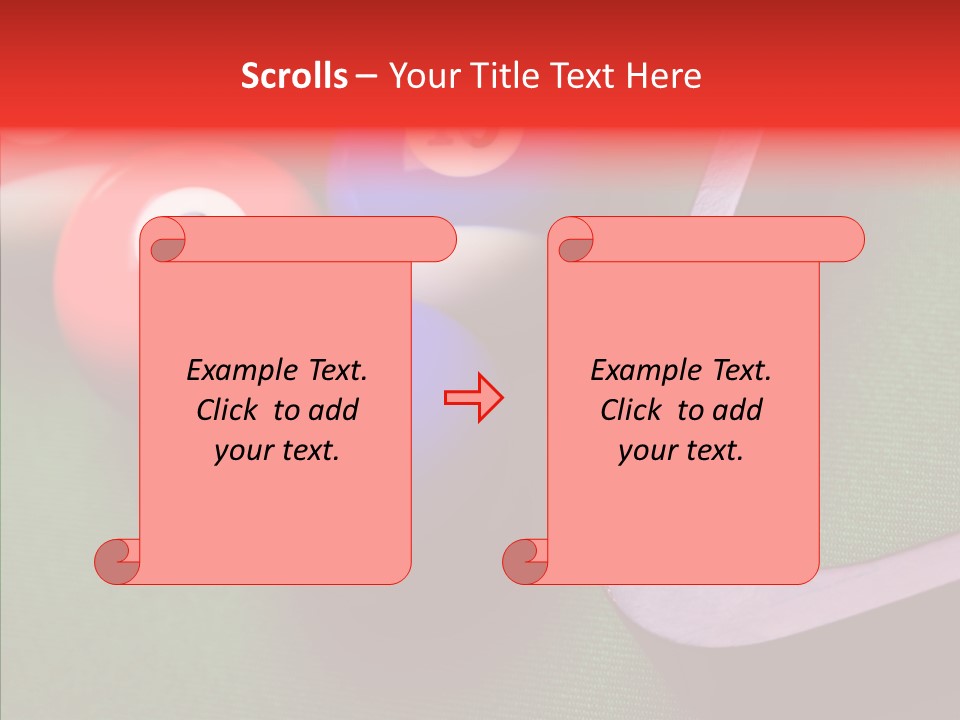 Passion Symbol Snooker PowerPoint Template
