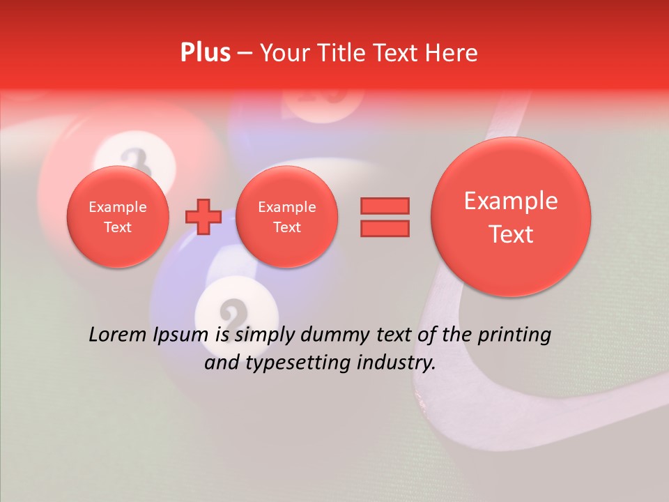 Passion Symbol Snooker PowerPoint Template