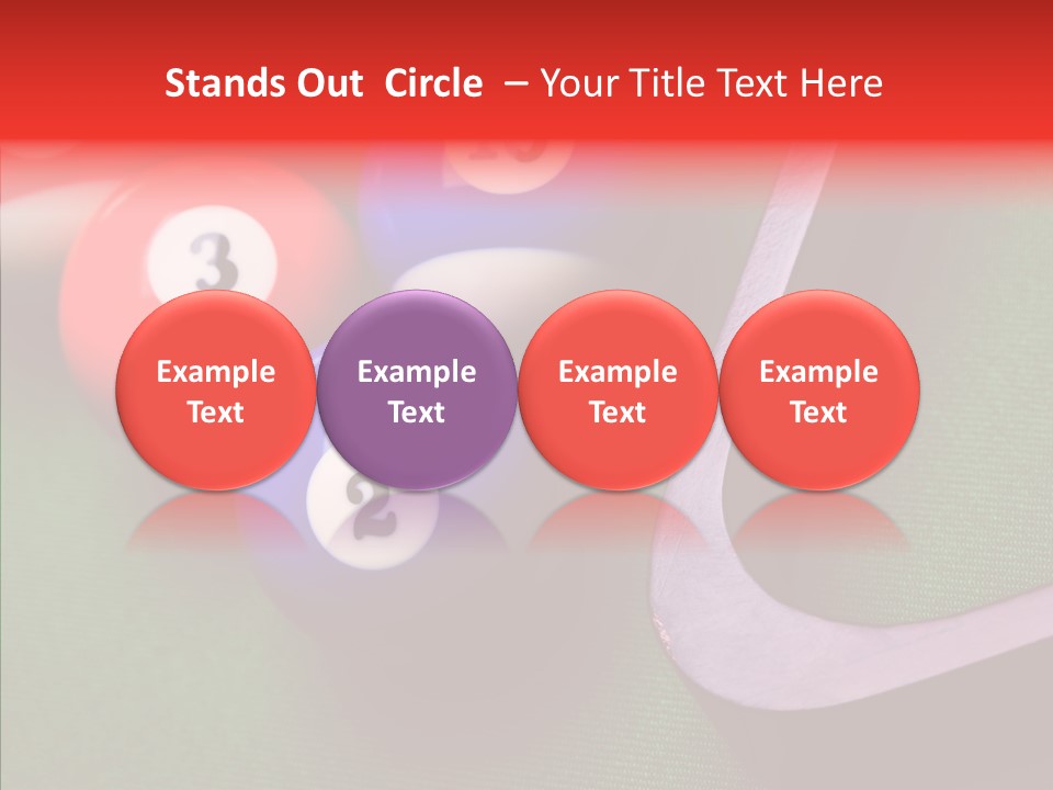 Passion Symbol Snooker PowerPoint Template